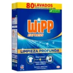 Wipp Express - Detergente Polvo Azul para Lavadora, 80 Lavados
