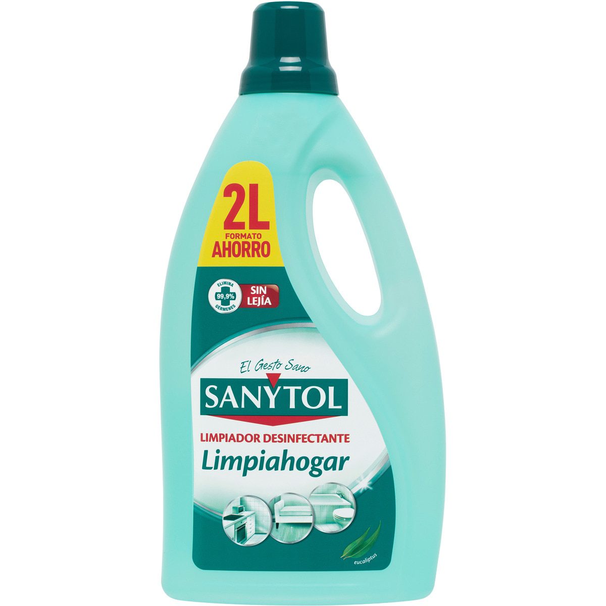 limpiador desinfectante sin lejía para todo tipo de superficies botella 2 l SANYTOL - Limpiador desinfectante sin lejía para todo tipo de superficies botella 2 l * - Imagen 1