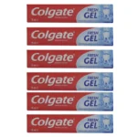 COLGATE Fresh Gel con flúor y mentol, pack ahorro de 6 tubos de 75 ml, ideal para higiene bucal y aliento fresco