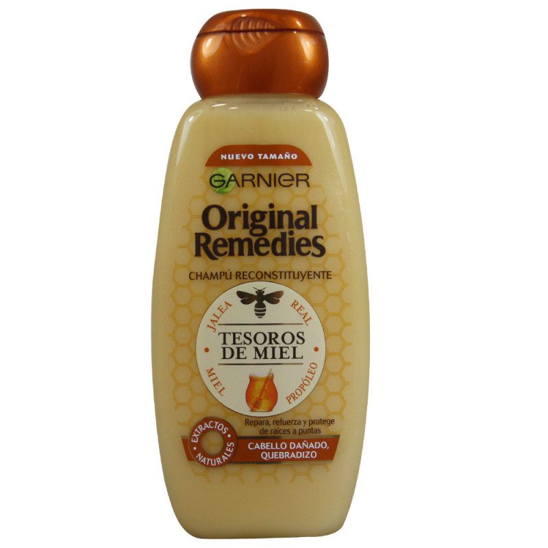 Garnier Original Remedies champú 300 ml. Tesoros de miel. Champú Original Remedies Tesoros de Miel 300 ml - Imagen 1