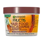 Hair Food Macadamia Alisadora | 390ML Mascarilla alisadora intensiva 3 en 1 para cabello seco y rebelde - FRUCTIS