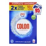 Colon Polvo Activo - Detergente para lavadora, adecuado para ropa blanca y de color, formato polvo activo - 50+45 dosis