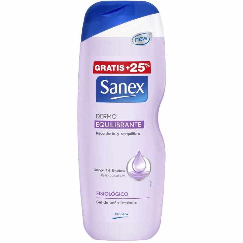 sanexgel-de-bano-dermo-equilibrant600-ml150 Sanex Biome Protect Micellar Equilibrante Gel de ducha 600 ml +150 ml* - Imagen 1