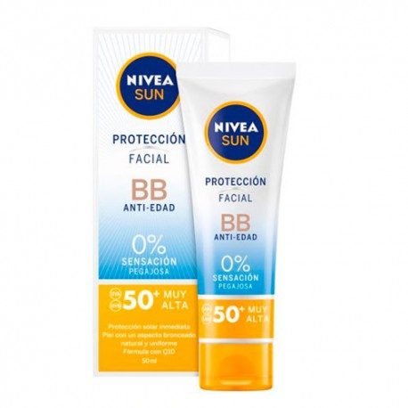 NIVEA FACIAL BB CREAM FP.50 50ML. Protección Facial UV BB SPF 50 (50 ML) - Anti-edad Nivea - Imagen 1