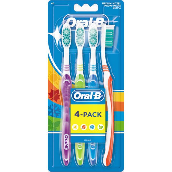 05255752900203____1__600x600 Oral B Cepillo de Dientes Brillante pack 4 unidades - Imagen 1