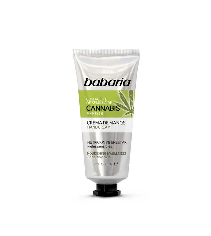 Babaria – Crema de manos con aceite de semilla de ca-abis – 50 ml