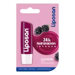 LIPOSAN Bálsamo labial Blackberry shine con aroma de mora 24 h blister 1 unidad