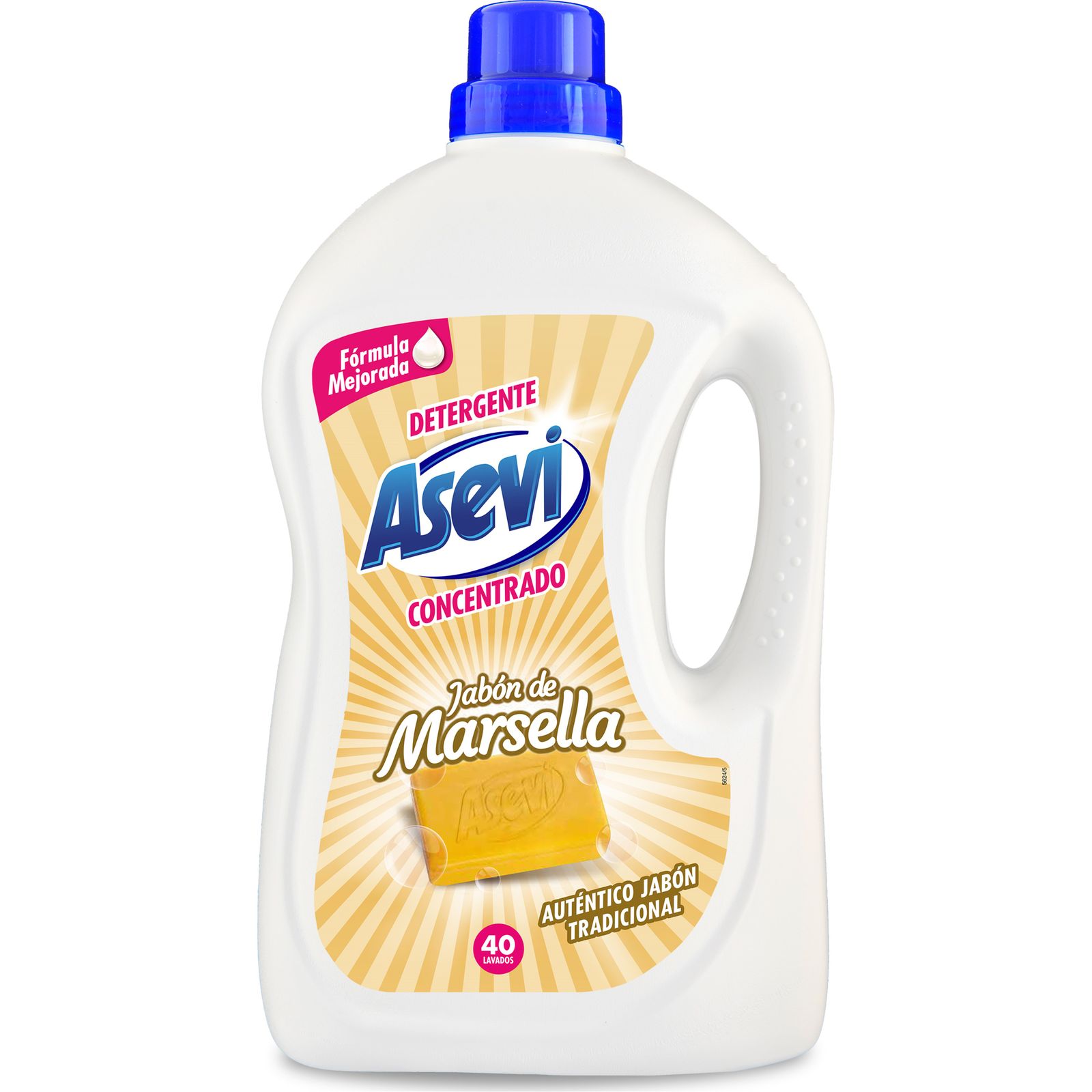 08411582236619 Detergente Asevi Gel Marsella 40 Dosis - Imagen 1