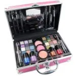 Markwins Maletín de Maquillaje Bon Voyage Travel Pink - The Color Workshop - Un Kit de Maquillaje Profesional Completo en un Gran Maletín Rosa Plateado con Espejo Incluido para Llevar Siempre Contigo