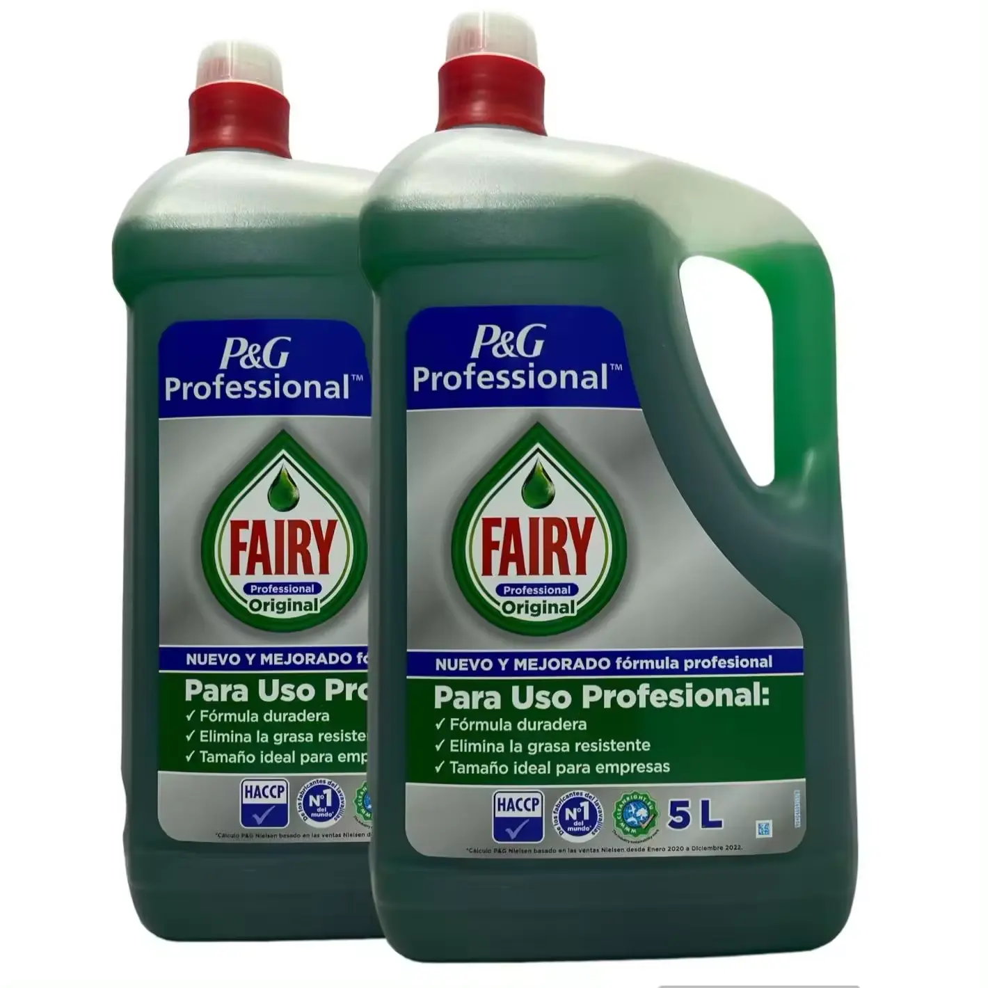 Fairy - Professional Original Fairy - Professional Original - Líquido lavavajillas a mano 5 litros - Pack de 2 (Total 10 litros) - Imagen 1
