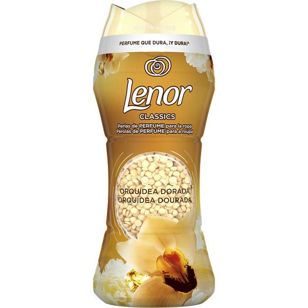 LENOR Classics perlas para la lavadora perfumadas Orquídea Dorada bote 210 g LENOR Classics perlas para la lavadora perfumadas Orquídea Dorada bote 195 g - Imagen 1