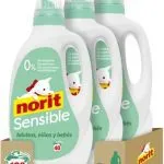 NORIT Sensible - Detergente Líquido Hipoalergénico sin perfume, para Pieles Sensibles y Atópicas, Apto para Adultos, Niños y Bebés, Pack de 3 X 2120 Ml, 6360 Mililitros