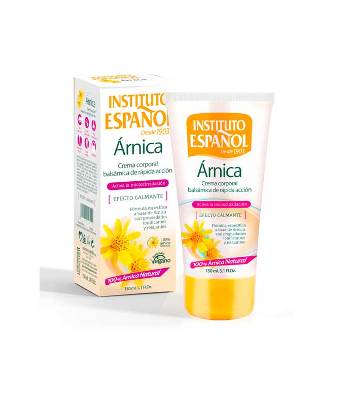 instituto-espanol-crema-hidratante-arnica-efecto-calmante-150ml-roua Instituto Español Arnica Crema Relax Tacones 150ml - Imagen 1