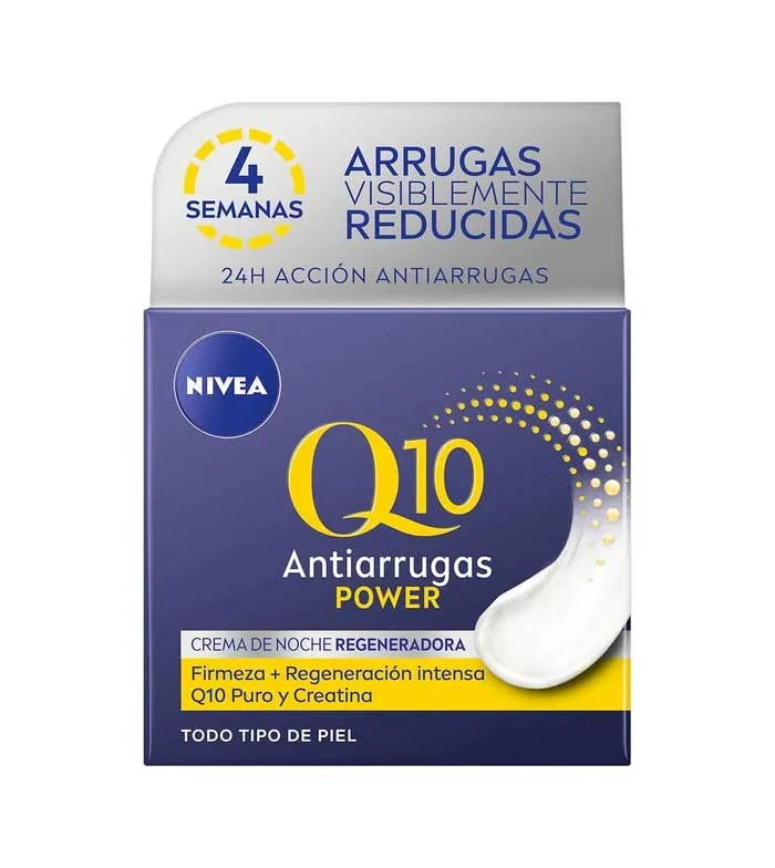Q10 Power crema cuidado de noche anti-arrugas + firmeza para piel normal tarro 50 ml