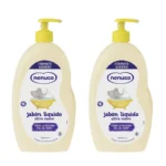 NENUCO Jabón Líquido Ultra Suave Jabón infantil para cuerpo y cabello 1100 ML - Pack de 2 x 1100 ml
