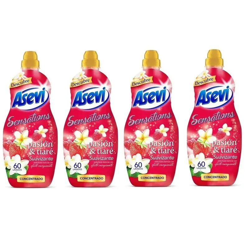 Asevi-Sensations-Pasi-n-Tiar-Suavizante-4x60-Dosis-Total-240-Lavados-Pack-Ahorro-Fragancia-Duradera-Ropa.jpg_800x800.jpg_ Asevi - Suavizante Asevi Sensations Pasión【PACK x4】 - Suavizante concentrado para la ropa - Fragancia a frutas y flores - 60 dosis - Imagen 1