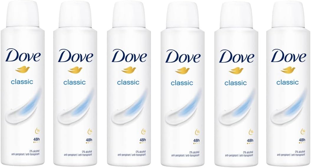 DOVE DESODORANTE CLASSIC Dove Desodorante CLASSIC【200ml X 6】en spray clásico - Imagen 1
