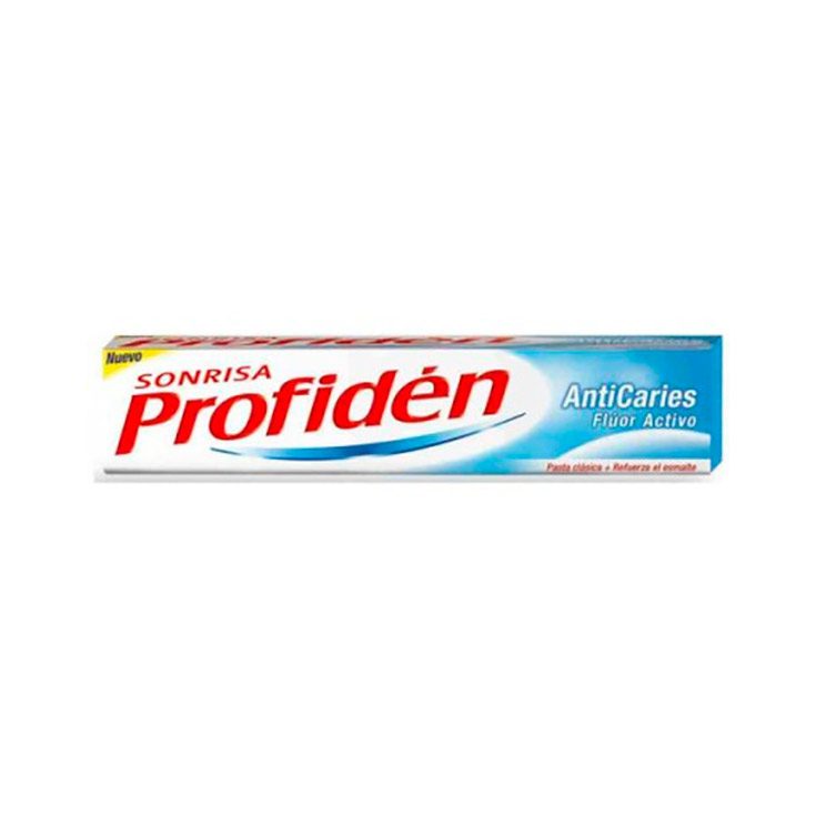 PROFIDEN ANTICARIES PASTA DE DIENTES 75 ML Pasta de Dientes Profidén Anticaries con Flúor y Calcio, Refuerza el Esmalte, 75 ml x 12 Unidades - Imagen 1