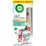 AIR WICK Active Fresh ambientador automático eucalipto y fresa con aceites esenciales naturales aparato + recambio 228 ml*