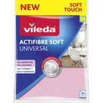 VILEDA Bayeta actifibre soft universal microfibras máxima absorción paquete 2 uds 29 x 29 cm