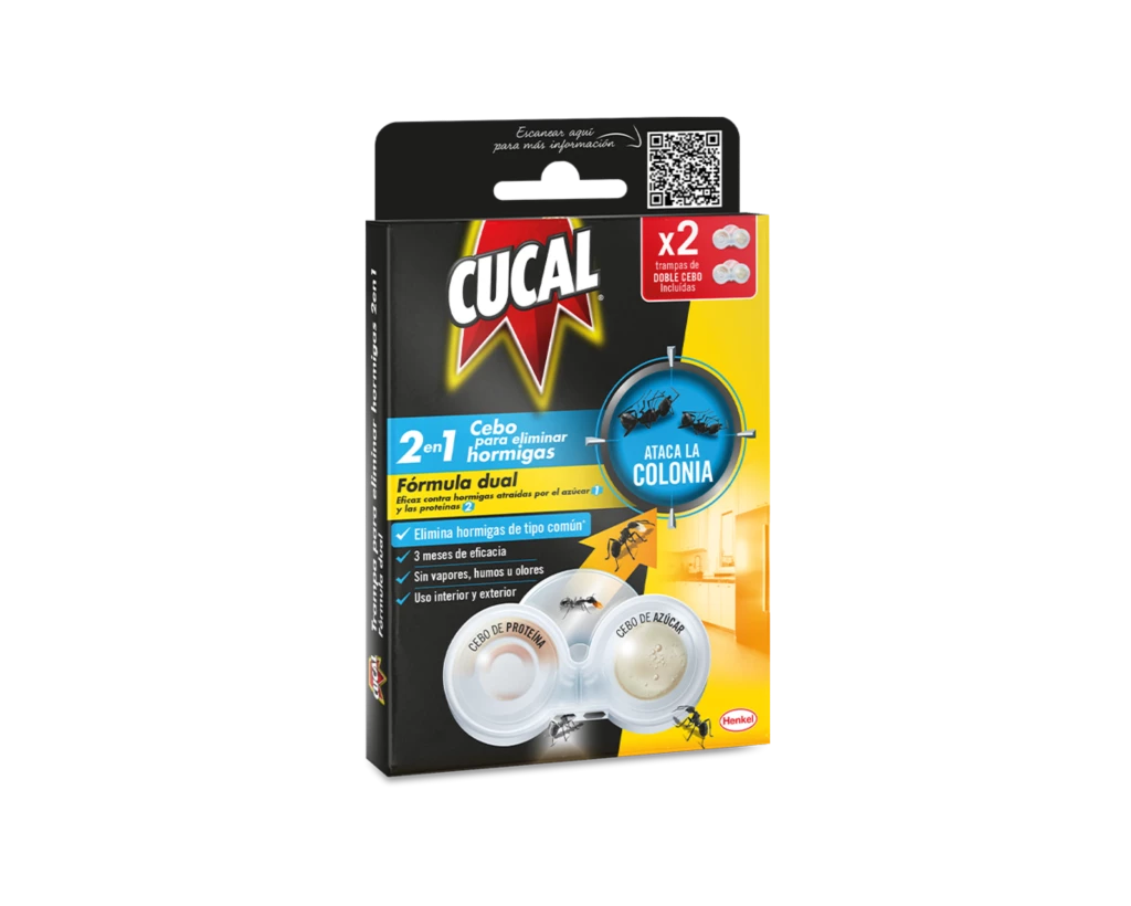 cucal-trampa-hormigas CUCAL Trampa para hormigas gel con miel caja 2 unidades - Imagen 1