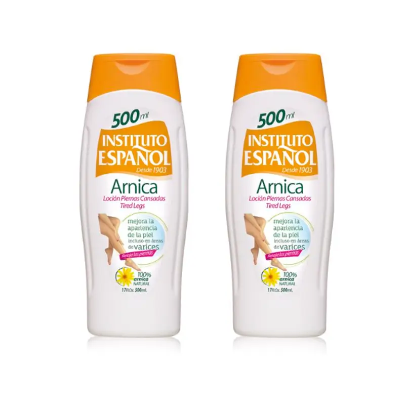 pack-instituto-espanol-locion-arnica-piernas-cansadas-2x500-ml INSTITUTO ESPAÑOL Arnica 2 x 500ML Loción piernas cansadas - Imagen 1