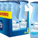 AMBIPUR Febreze Clasico Eliminador De Olores En Spray 8 x 500 ml, Neutralizador Olores, Elimina Malos el Ambiente o Tejidos, Fragancia Fresca