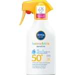 NIVEA Kids Sensitive Protege Spf 50 Muy ALTA | 270ML Spray solar infantil pieles sensibles