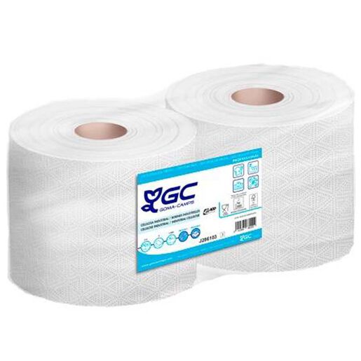 Bobina Industrial GC Bobina Industrial Gofrado Celulosa 450 mt. 200 G Pack 2u - J286103 GOMA CAMPS - Imagen 1