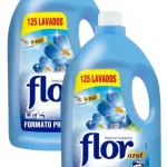Flor Suavizante para la ropa Profesional regular Azul 125 dosis 5 Litros | PACK AHORRO 125 dosis x2 | 250 Lavados 10 Litros