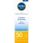 NIVEA Proteción Facial Control De Brillos Sfp 50 | 50ML Protección solar inmediata que absorbe el exceso de aceite
