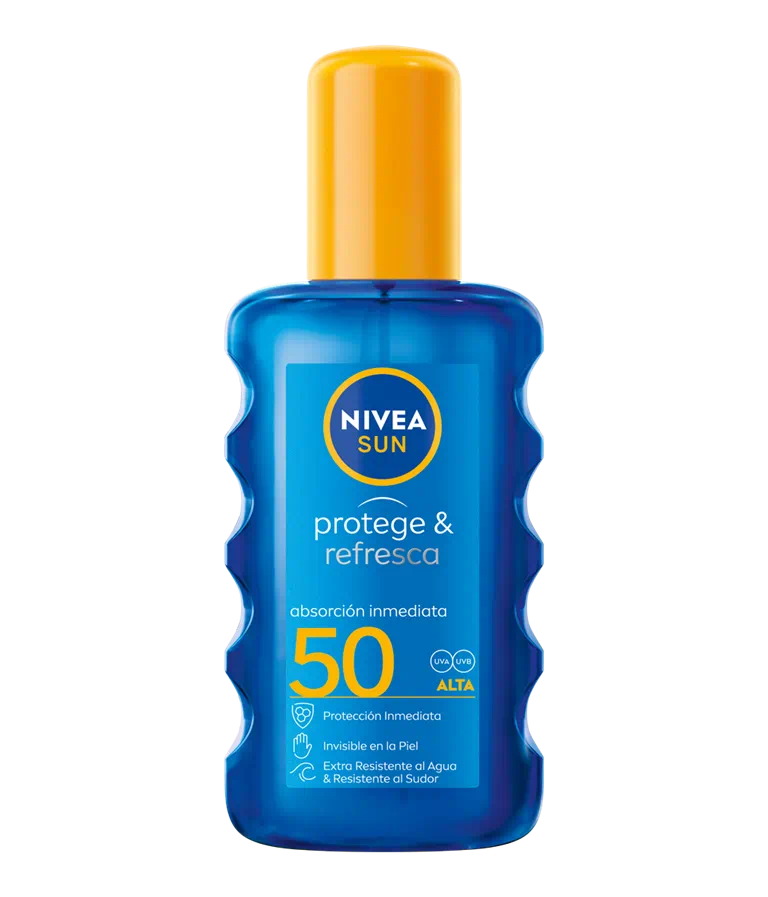 PROTEGE & REFRESCA SPRAY SOLAR INVISIBLE FP50 1 NIVEA Protege & Refresca Spray Solar Spf 50 | 200ML Spray protector solar - Imagen 1