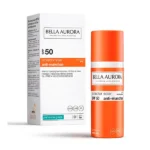 BELLA AURORA Protector Solar Facial Spf 50 | 50ML Fluido Solar antimanchas protección alta