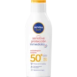 NIVEA Sensitive Protección Inmediata Antialergias Spf 50 | 200ML Leche solar de protección alta