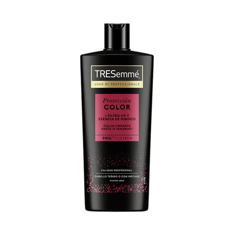 TRESEMMÉ Protección color Champú COSMETICA ONLINE ROUA 2 TRESEMMÉ Protección color Champú con esencia de hibisco y filtro UV, para cabellos teñidos o con mechas 685 ml. - Imagen 1