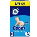 Dodot Bebé Seco Value Pack Talla 3 (3 x 62 PAÑALES Total 186 uds) - Pañal Bebé Seco T 3 De 6 a 10 KG