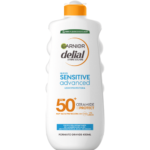 Sensitive Advanced leche protectora SPF-50+ muy resistente al agua frasco 400 ml para piel clara sensible e intolerante al sol