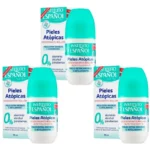 Instituto Español Desodorante Roll-On Pieles Atópicas – Pack de 3 x 75 ml | Cuidado Suave y Eficaz para Piel Sensible