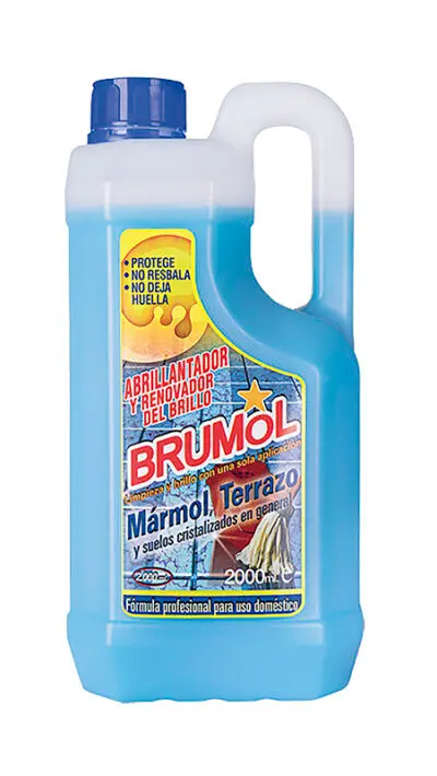 abrillantador-y-renovador-de-brillo-suelo-2-litros-8411019113018 BRUMOL Abrillantador Marmol - Terrazo 2 litros - Imagen 1