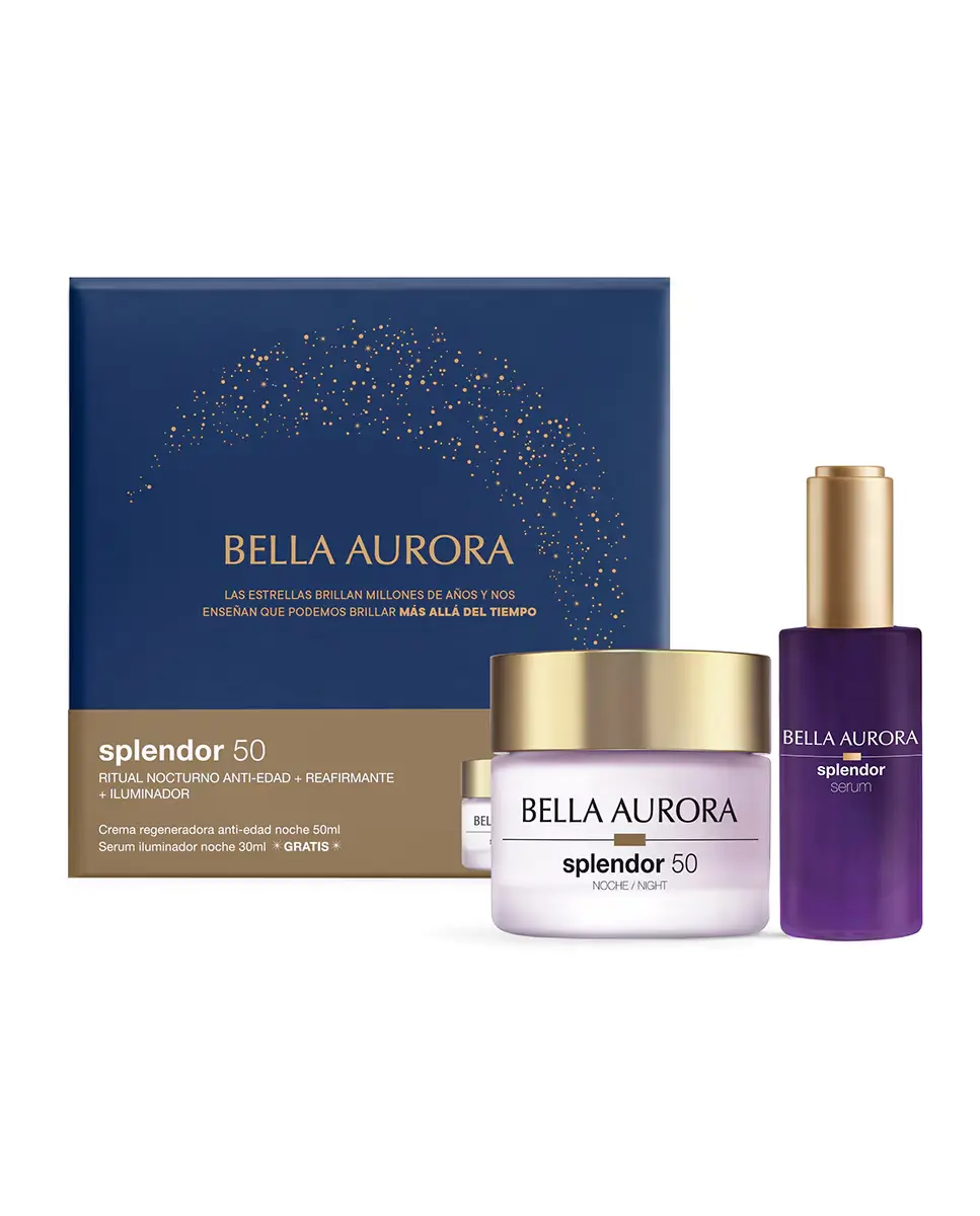 www-001023421803232-00 Pack Splendor Noche Crema Antiedad 50+ Noche 50 ML + Regalo Contorno De Ojos 15 ML Bella Aurora - Imagen 1