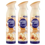 Ambi Pur Air Mist - Ambientador en spray, fragancia  Orquídea Dourada spray, 3 paquetes desodorante en spray de 185ml