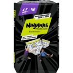 NINJAMAS Calzoncillos de noche absorbentes para niños 4-7 años 17-30 kg bolsa 10 unidades