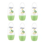 Desodorante Dove Go Fresh de pepino fresco, 48 h de protección, Pack Ahorro 6 x 50 ml