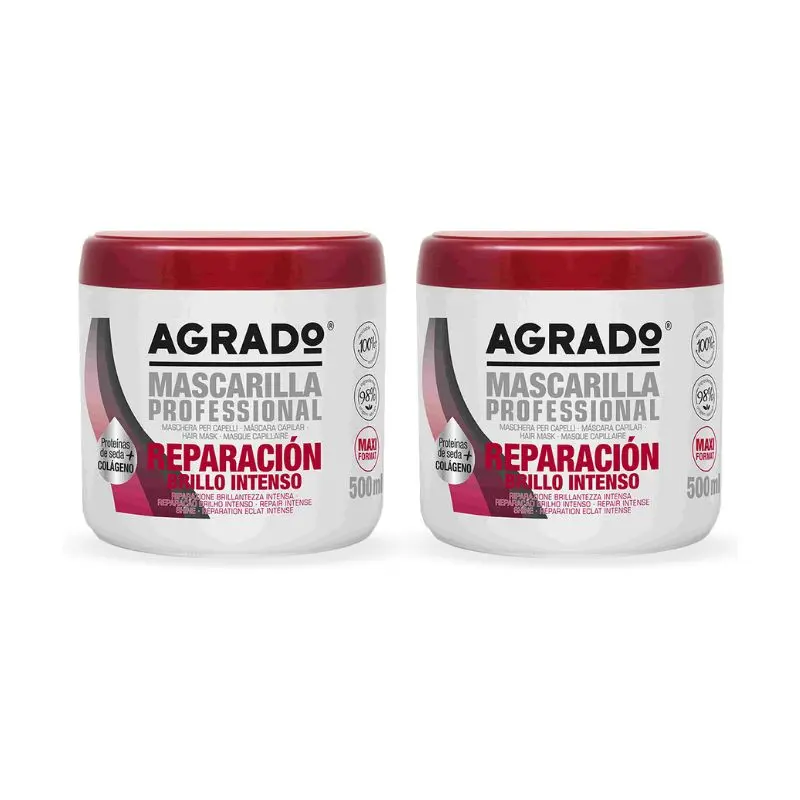 Mascarilla Capilar Reparación Agrado Mascarilla Cabello Dañado Reparadora 2 X 500 ML - Imagen 1