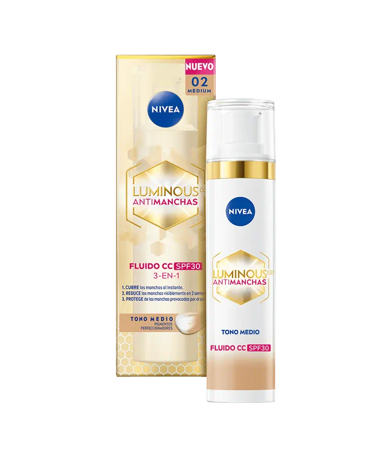 Nivea LUMINOUS630 Antimanchas Fluido CC SP30 Tono Medio 40 ml