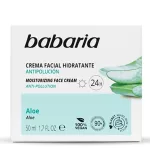 BABARIA crema facial hidratante Aloe 24h tarro 50 ml
