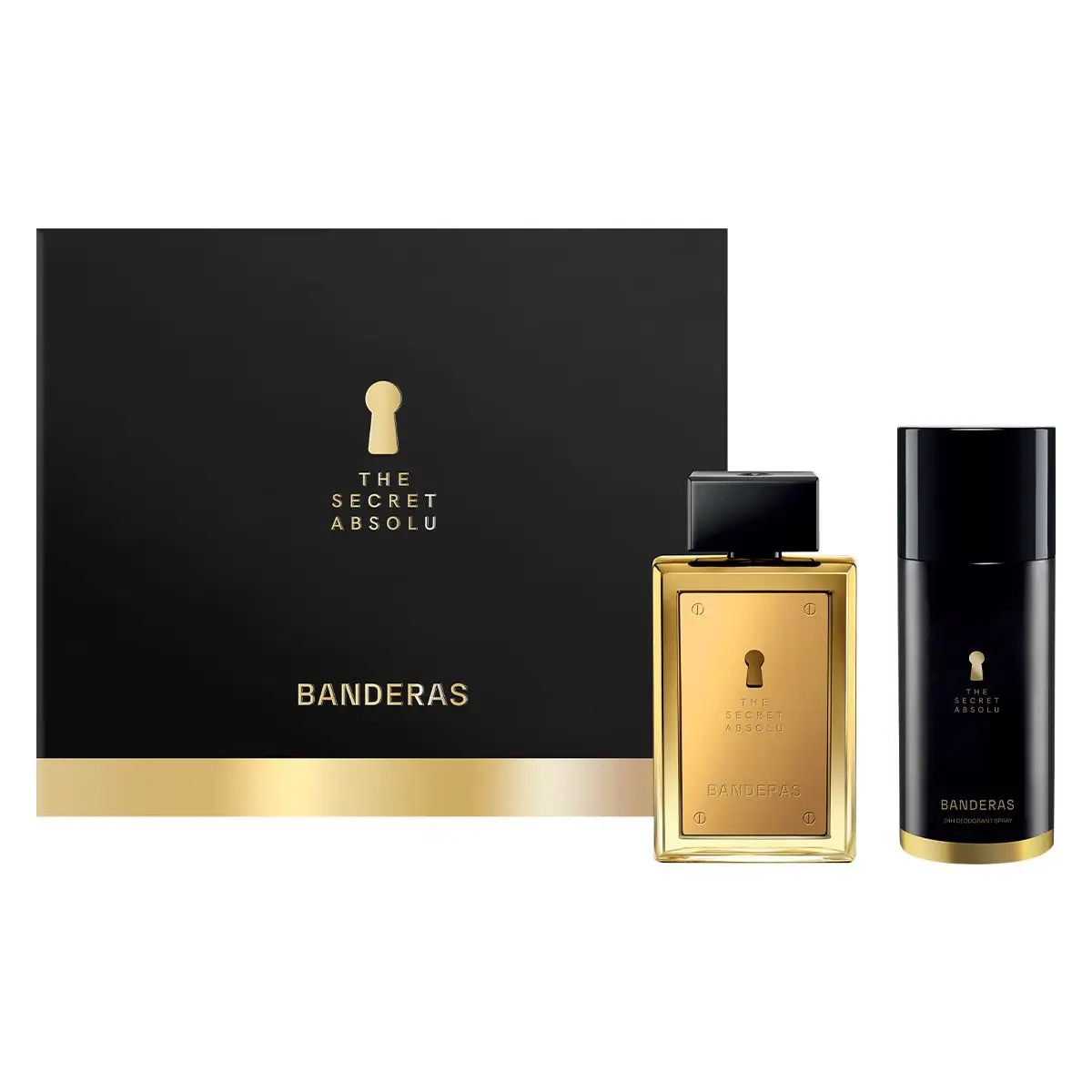 8411061088852 ANTONIO BANDERAS The Secret Absolu Est. (Edp 100ml + Deo.150ml) - Imagen 1