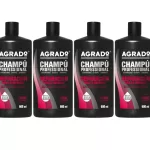 AGRADO Champú Profesional Reparación Brillo Intenso【Pack 4 uds.X 900ML】