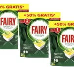 Pastillas para Lavavajillas Lemon Fairy All in 1 Original Limón 32 unidades x 3 pack
