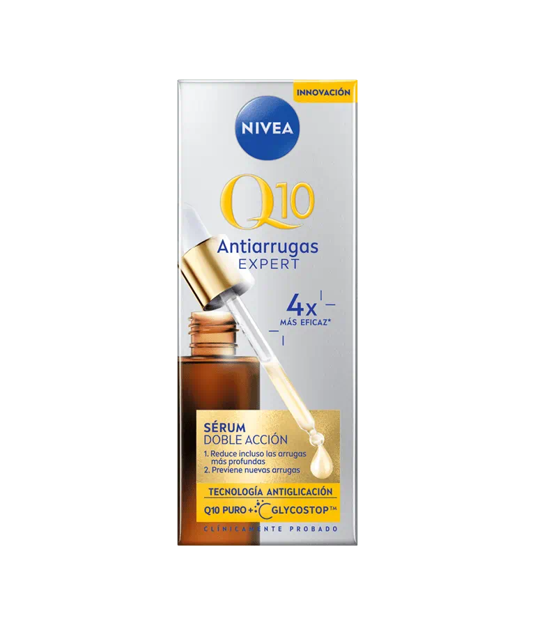 NIVEA Q10 Antiarrugas Expert Sérum Sérum doble acción rellenador reduce arrugas y líneas de expresión piel más firme y tersa 30 ml